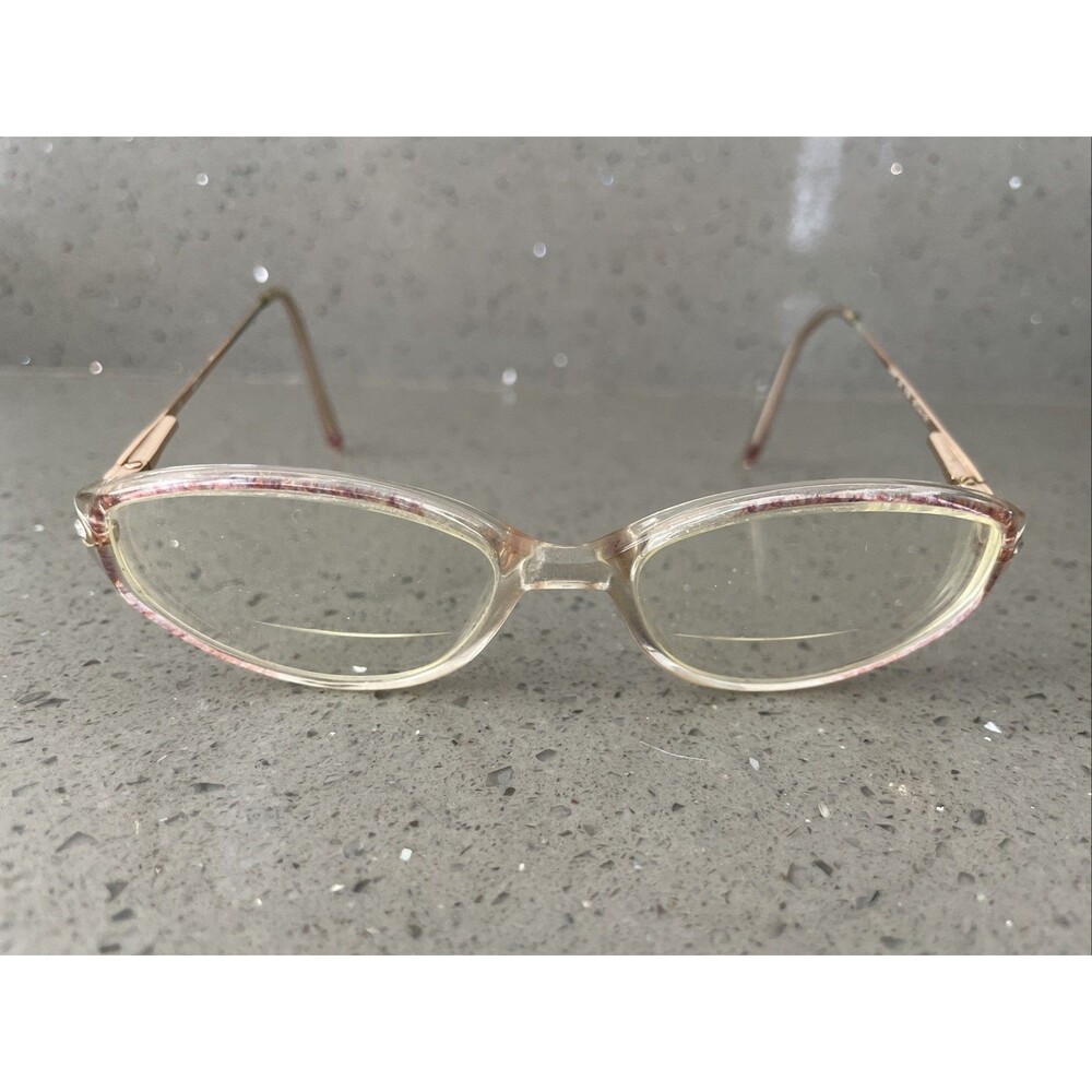Savvy 281 PUR 50-16-135 Eyeglasses Frames ONLY Glasses Full Rim Oval Clear Vtg
